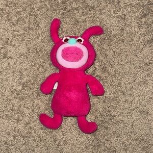 Sing-A-Ma-Jig Pink Fisher Price Sings Opens Mouth Stuffed Toy Plush Works 2010